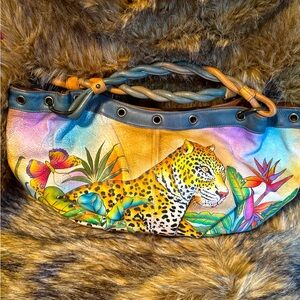 Anuschka Hand Painted Leather Hobo